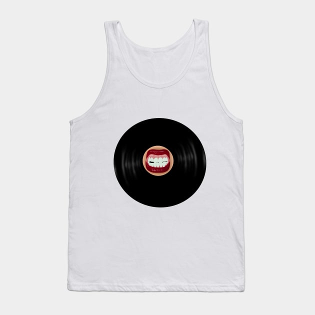 GUTS Black Vinyl Tank Top by notastranger